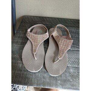 Skechers Meditation Rockstar Sandals 8 Taupe